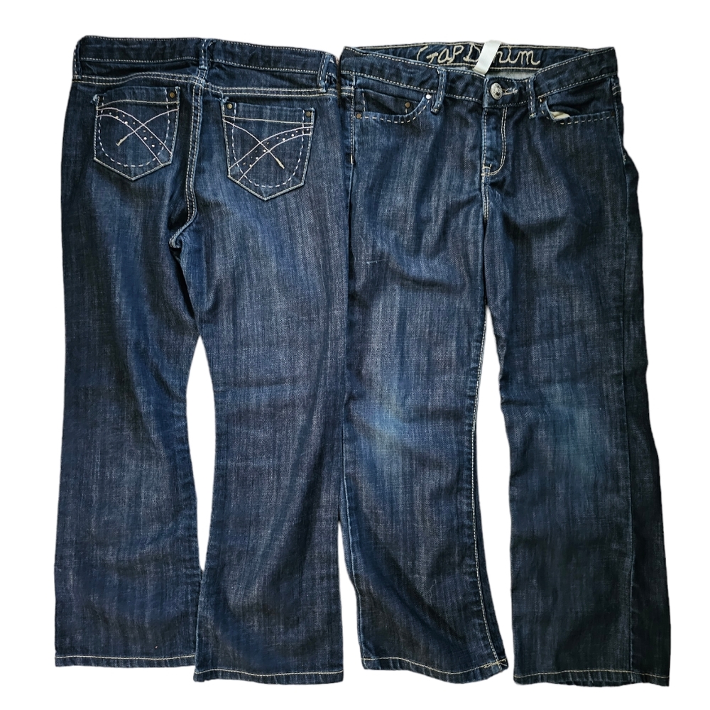 Gap jeans size 8 plus girls, straight leg